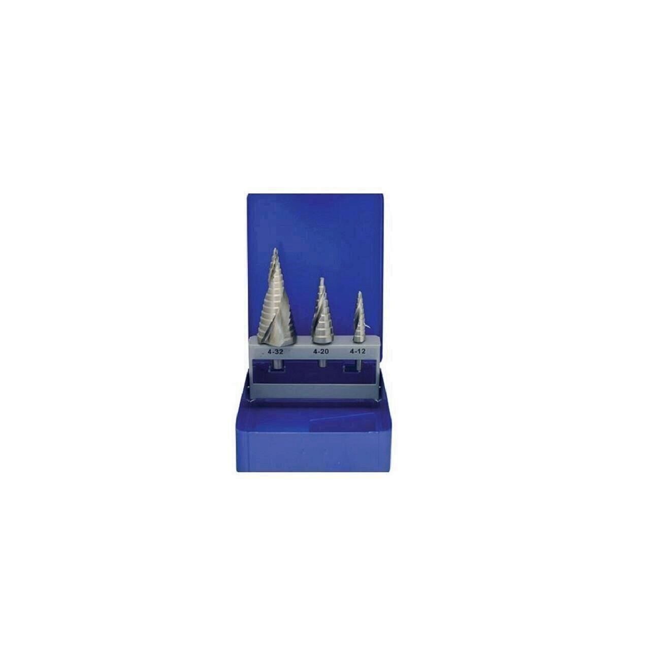 Set 3 burghie in trepte Strend Pro Trieda Standard 4241, 4-12, 4-20, 4-32 mm, HSS