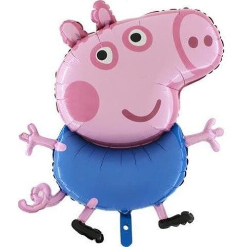 Balon din folie Grabo, Peppa George Pig, 90 cm, multicolor