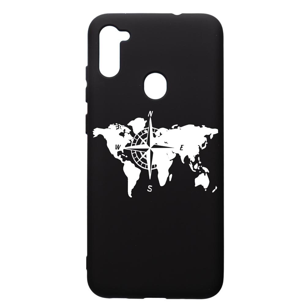 Husa Silicon Premium compatibila cu Samsung Galaxy A11, Traveler, cu interiorul din material textil, protectie camera, PB735