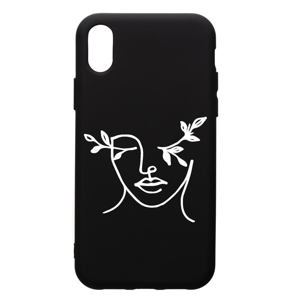 Husa Silicon Premium compatibila cu Samsung Galaxy A10, Woman Abstract, cu interiorul din material textil, protectie camera, PB736