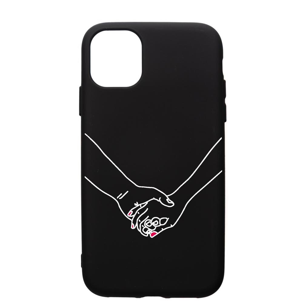 Husa Silicon Premium compatibila cu Apple iPhone 12, Love, cu interiorul din material textil, protectie camera, PB744