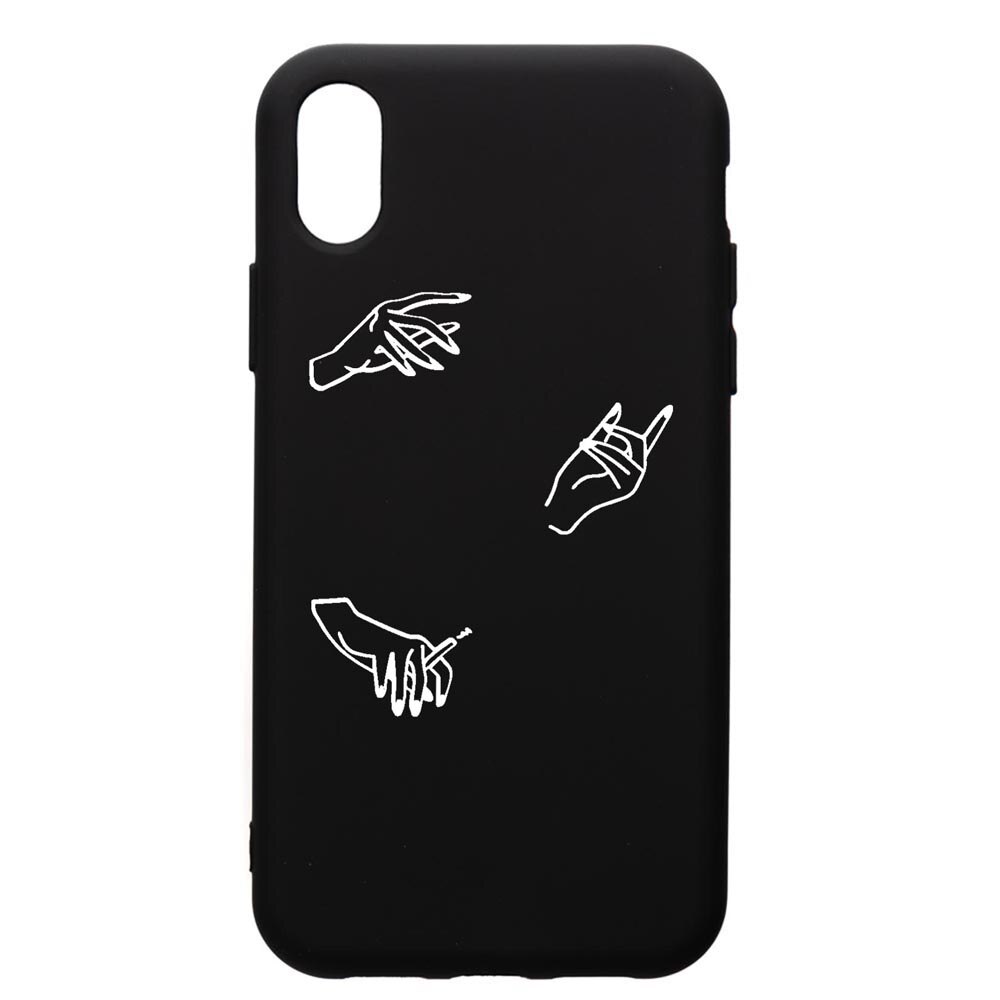Husa Silicon Premium compatibila cu Huawei Y5 2019, Hands, cu interiorul din material textil, protectie camera, PB740