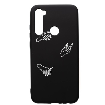 Husa Silicon Premium compatibila cu Xiaomi Redmi Note 8 Pro, Hands, cu interiorul din material textil, protectie camera, PB740 Husa Silicon Premium compatibila cu Xiaomi Redmi Note 8 Pro, Hands, cu interiorul din material textil, protectie camera, PB740