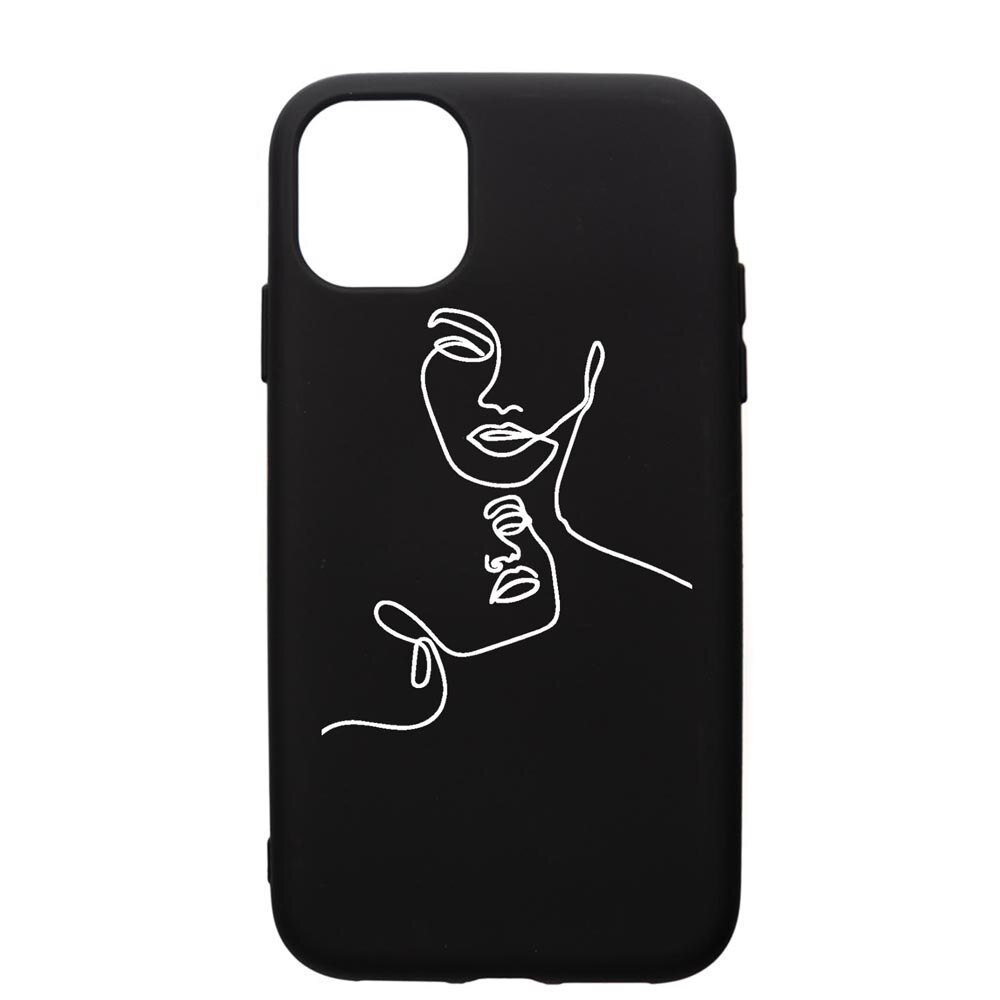 Husa Silicon Premium compatibila cu Apple iPhone 11, Mother Love Abstract, cu interiorul din material textil, protectie camera, PB741