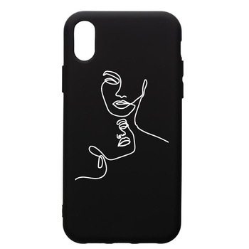 Husa Silicon Premium compatibila cu Apple iPhone XS / iPhone X, Mother Love Abstract, cu interiorul din material textil, protectie camera, PB741 Husa Silicon Premium compatibila cu Apple iPhone XS / iPhone X, Mother Love Abstract, cu interiorul din material textil, protectie camera, PB741