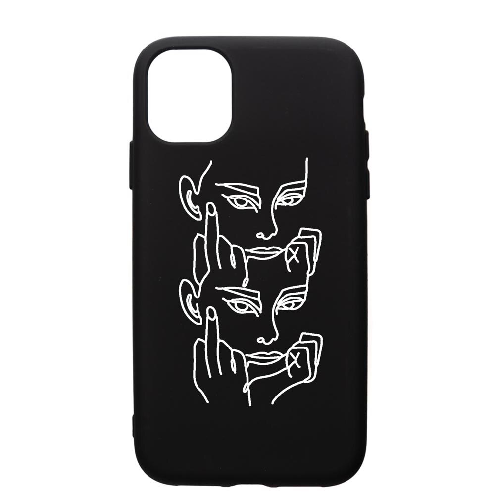 Husa Silicon Premium compatibila cu Apple iPhone 11, FU, cu interiorul din material textil, protectie camera, PB742