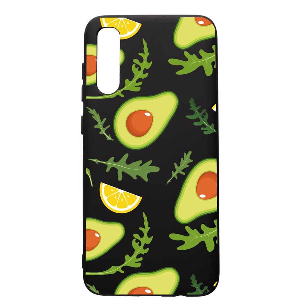 Husa Silicon Premium compatibila cu Samsung Galaxy A30S, Avocado, cu interiorul din material textil, protectie camera, PB760