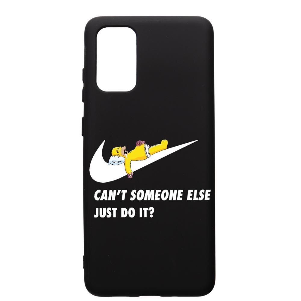 Husa Silicon Premium compatibila cu Samsung Galaxy S20 Plus, Simpson Just Do It, cu interiorul din material textil, protectie camera, PB751