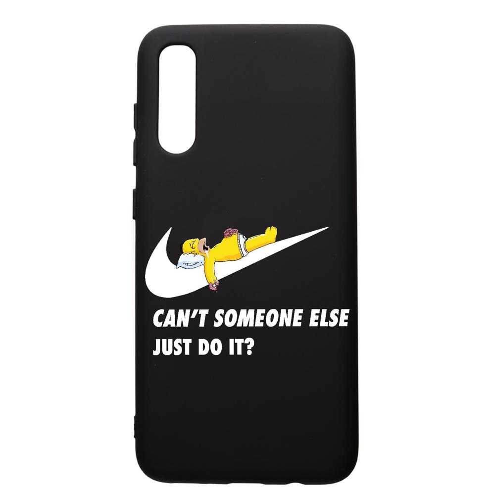 Husa Silicon Premium compatibila cu Samsung Galaxy A30S, Simpson Just Do It, cu interiorul din material textil, protectie camera, PB751