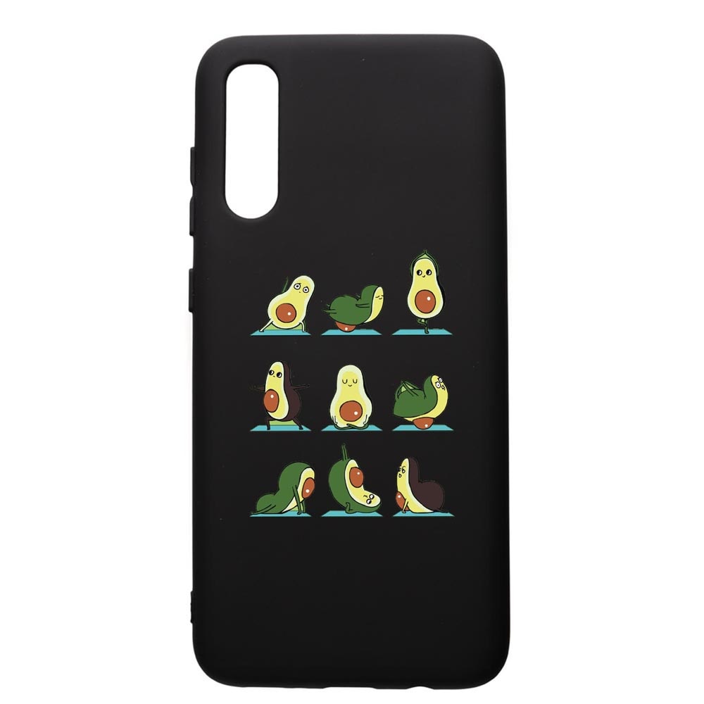 Husa Silicon Premium compatibila cu Samsung Galaxy A30S, Avocado Yoga, cu interiorul din material textil, protectie camera, PB752