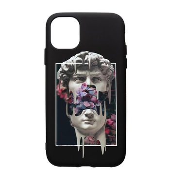 Husa Silicon Premium compatibila cu Apple iPhone 12 Pro, David Statue, cu interiorul din material textil, protectie camera, PB753 Husa Silicon Premium compatibila cu Apple iPhone 12 Pro, David Statue, cu interiorul din material textil, protectie camera, PB753