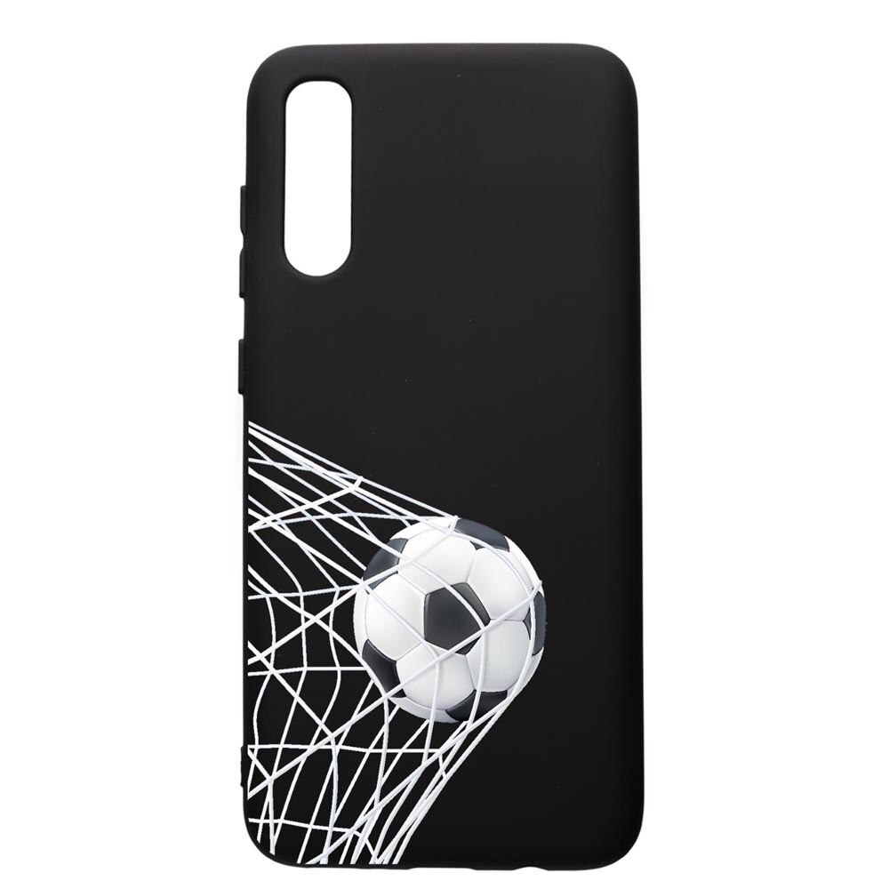 Husa Silicon Premium compatibila cu Samsung Galaxy A50, Football - Gooaall, cu interiorul din material textil, protectie camera, PB775