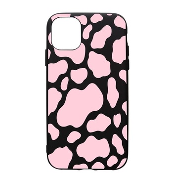 Husa Silicon Premium compatibila cu Apple iPhone 11, Pink Cow, cu interiorul din material textil, protectie camera, PB786 Husa Silicon Premium compatibila cu Apple iPhone 11, Pink Cow, cu interiorul din material textil, protectie camera, PB786