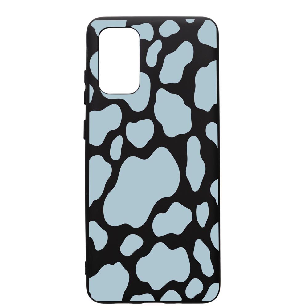 Husa Silicon Premium compatibila cu Samsung Galaxy A71, Blue Cow, cu interiorul din material textil, protectie camera, PB788