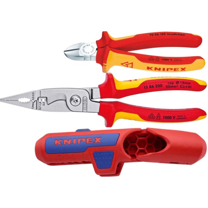 Set clesti electricieni multifunctionali, KNIPEX, 3 piese