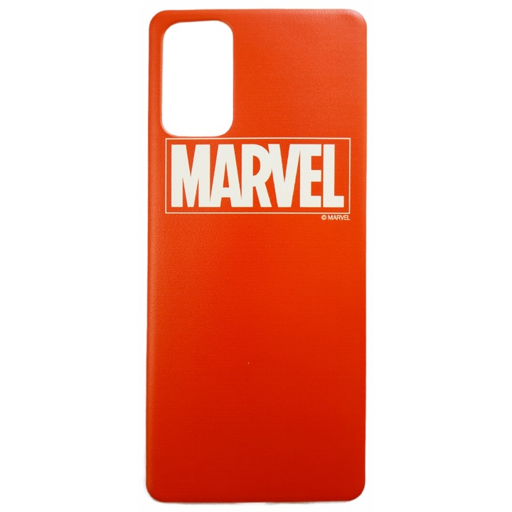 Предпазен гръб Marvel Case, 002, Full Print, за Samsung Galaxy S20 Plus/Galaxy S11, Червен/Бял