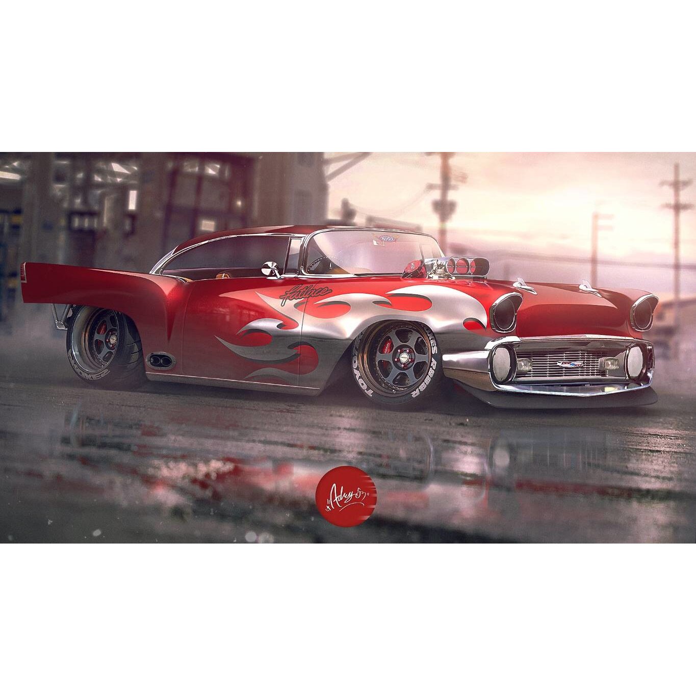 Tablou canvas 90x50 cm, Auto-Moto model 545