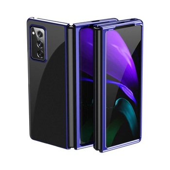Husa Pentru Samsung Samsung Galaxy Z Fold 2 5G, Electroplating, Albastru Husa Pentru Samsung Samsung Galaxy Z Fold 2 5G, Electroplating, Albastru
