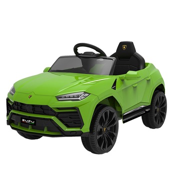 Masinuta electrica 12V Lamborghini Urus Verde cu scaun de piele si roti EVA Masinuta electrica 12V Lamborghini Urus Verde cu scaun de piele si roti EVA