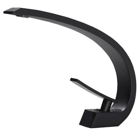 Bateria pentru lavoar Deko Matte, curbata in forma de C, negru mat