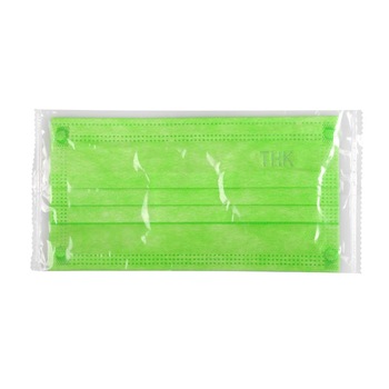 Set 10 de bucati Masti medicale faciale, THK , ambalate individual, 3 pliuri, 3 straturi, culoare verde Set 10 de bucati Masti medicale faciale, THK , ambalate individual, 3 pliuri, 3 straturi, culoare verde