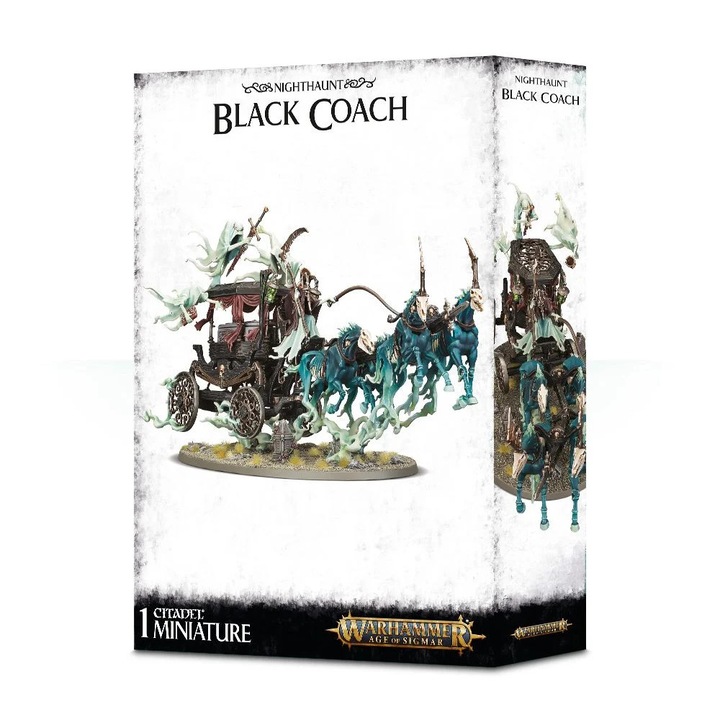 Pachet Miniatura Warhammer 40k, Games Workshop, Nighthaunt Black Coach, 1 miniatura