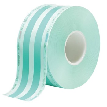 Rola cu volum, pliu, sterilizare abur, autoclav, 75 mm x 25 mm x 100 m Rola cu volum, pliu, sterilizare abur, autoclav, 75 mm x 25 mm x 100 m