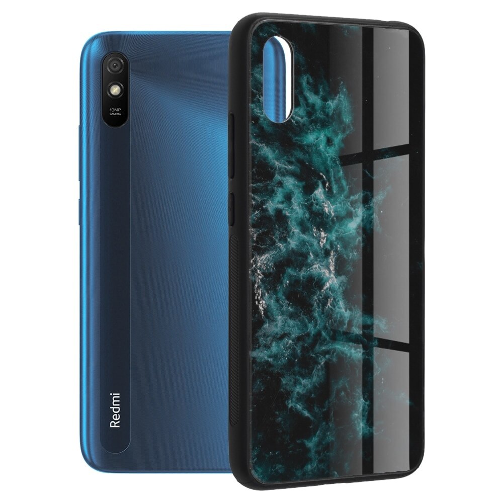 Husa de protectie Techsuit Glaze Series pentru Xiaomi Redmi 9A Blue Nebula