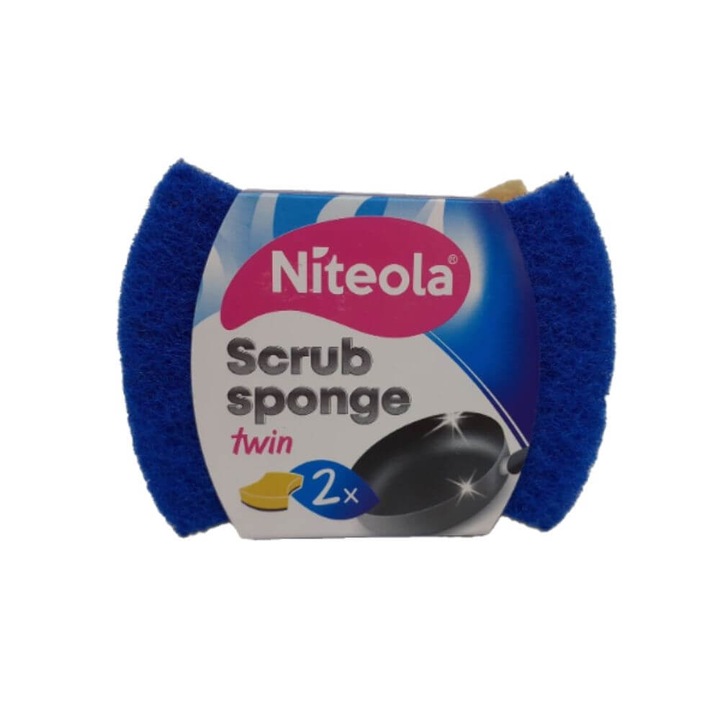 Комплект от 2 гъби за съдове Niteola Scrub Sponge Twin