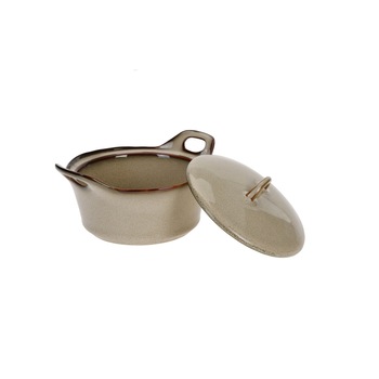 Bol de ceramica cu capac, pentru servirea gustarilor, 350 ml Bol de ceramica cu capac, pentru servirea gustarilor, 350 ml