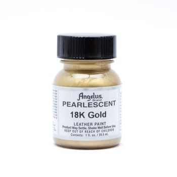 Vopsea pentru piele, Angelus, Pearlescent, 18K Gold, 29.5 ml Vopsea pentru piele, Angelus, Pearlescent, 18K Gold, 29.5 ml