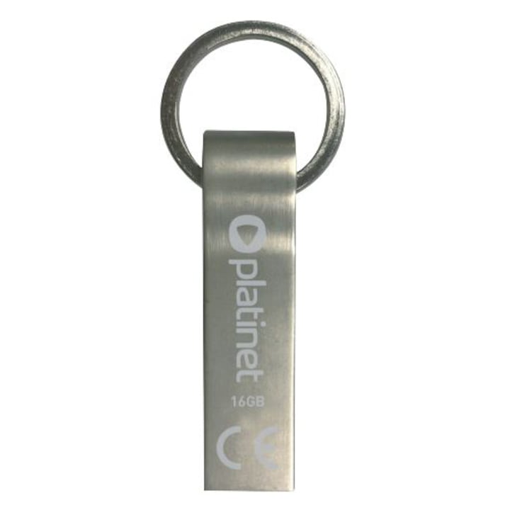 PLATINET Pendrive 16GB, USB 2.0, vízálló, ezüst