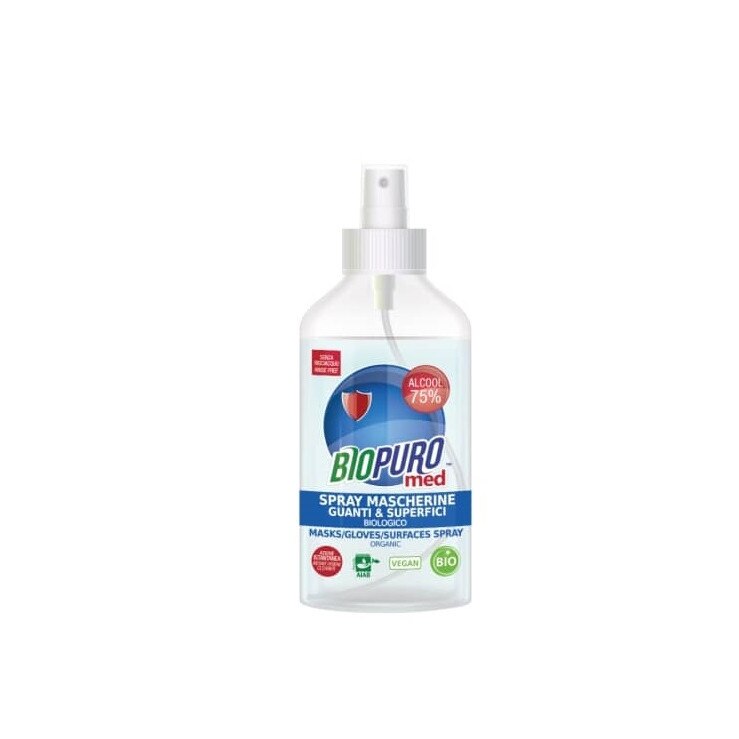 Spray igienizant pentru masca, manusi si suprafete bio 250ml Biopuro