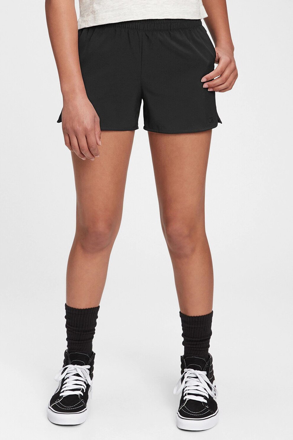 GAP, Pantaloni scurti cu buzunare oblice, Negru