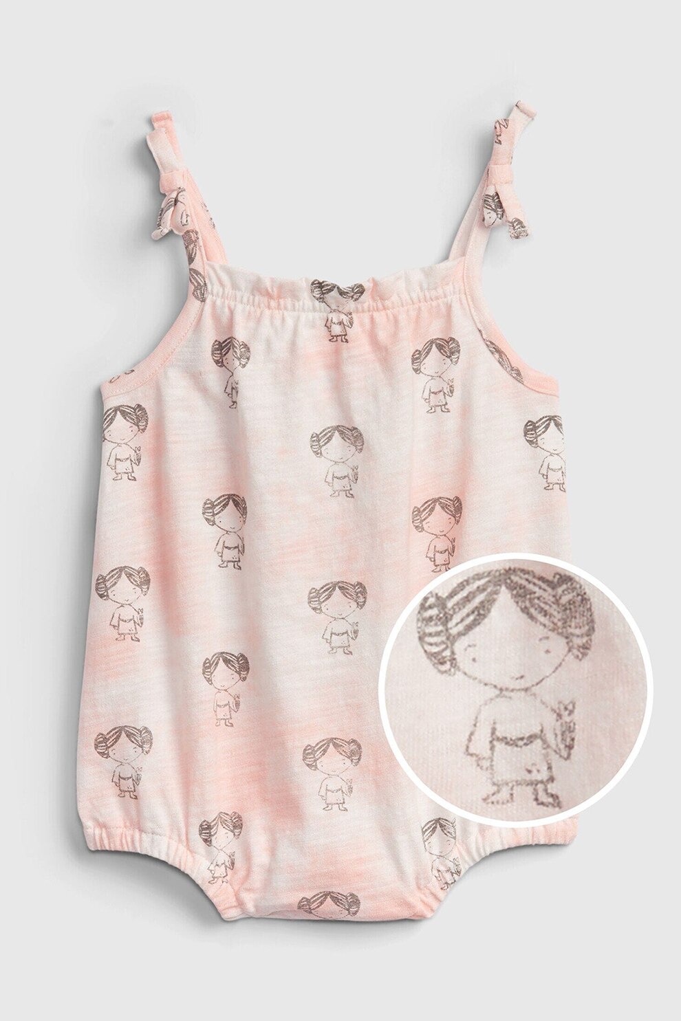 GAP, Body cu imprimeu grafic, Roz pastel/Alb