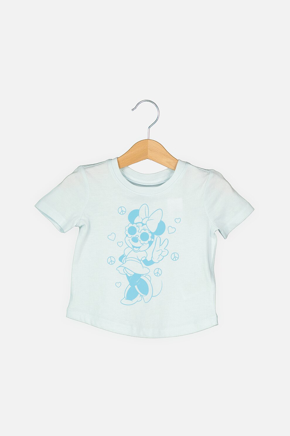GAP, Tricou de bumbac cu imprimeu cu desene, Albastru pastel