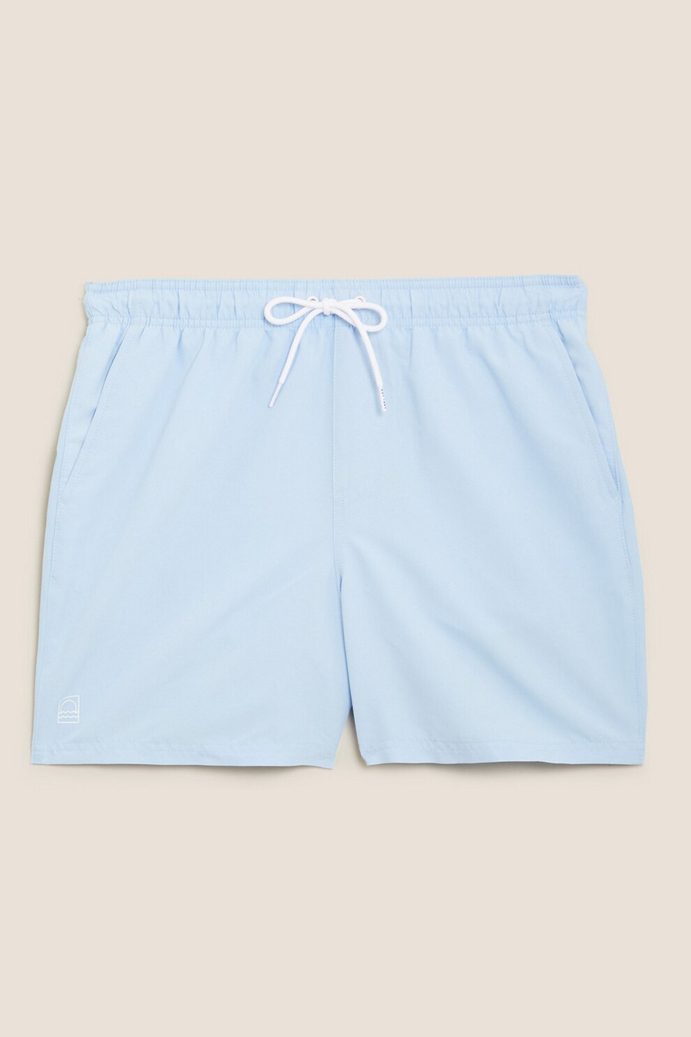 Marks & Spencer, Pantaloni scurti de baie cu snur de ajustare in talie, Albastru pastel