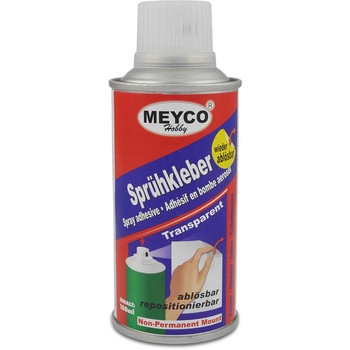 Spray adeziv non-permanent, detasabil/repozitionabil, 150ml, Meyco Spray adeziv non-permanent, detasabil/repozitionabil, 150ml, Meyco