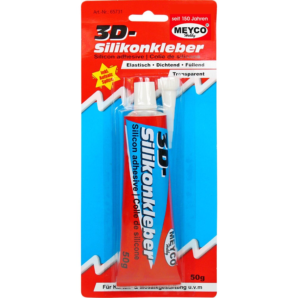 Lipici (adeziv) siliconic 3D, 50g, Meyco