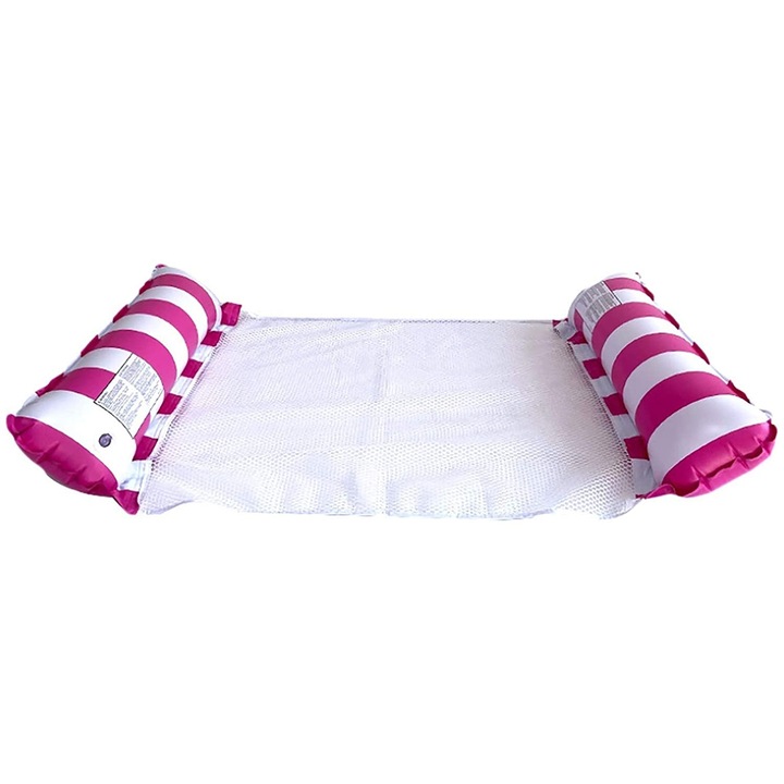 Hamac Gonflabil 4 in 1, RoveZone, pentru Piscina, Roz