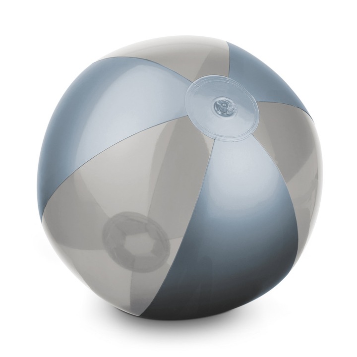 Топка за плаж dalimag, надуваема, синьо сиво със синьо сива шарка