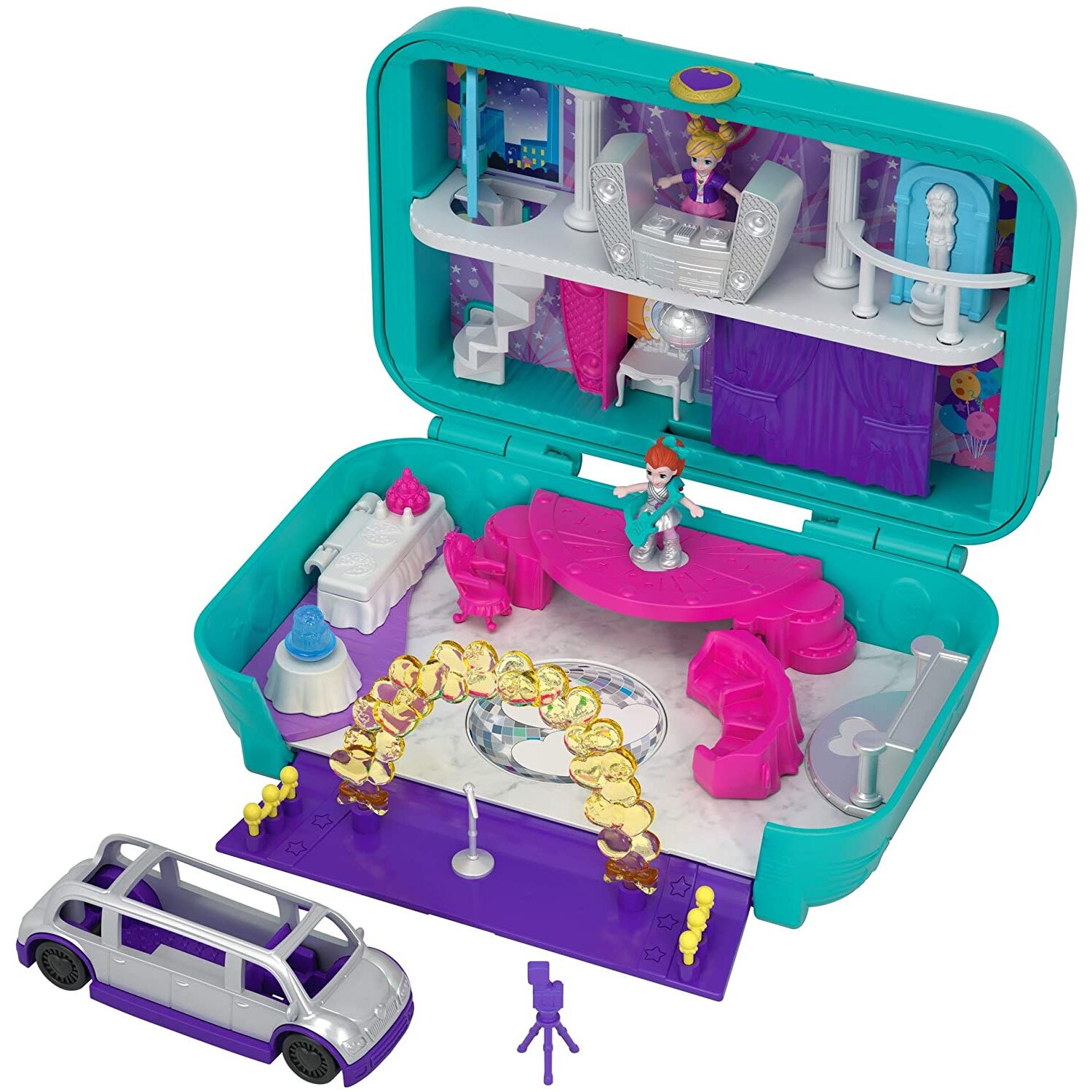 Set de joaca Polly Pocket cu doua papusi, Par-taay Dance, 3 ani