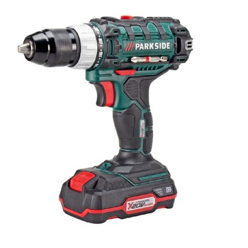 Masina de gaurit si insurubat (bormasina) cu acumulator 20V 2Ah Li-Ion Parkside 40Nm, 2 trepte 400/1400 RPM, mandrina rapida Masina de gaurit si insurubat (bormasina) cu acumulator 20V 2Ah Li-Ion Parkside 40Nm, 2 trepte 400/1400 RPM, mandrina rapida