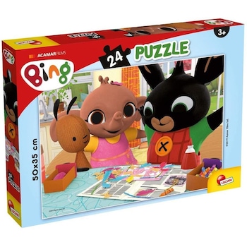 Puzzle maxi Bing, 24 piese, dimensiune 50 x 35 cm Puzzle maxi Bing, 24 piese, dimensiune 50 x 35 cm