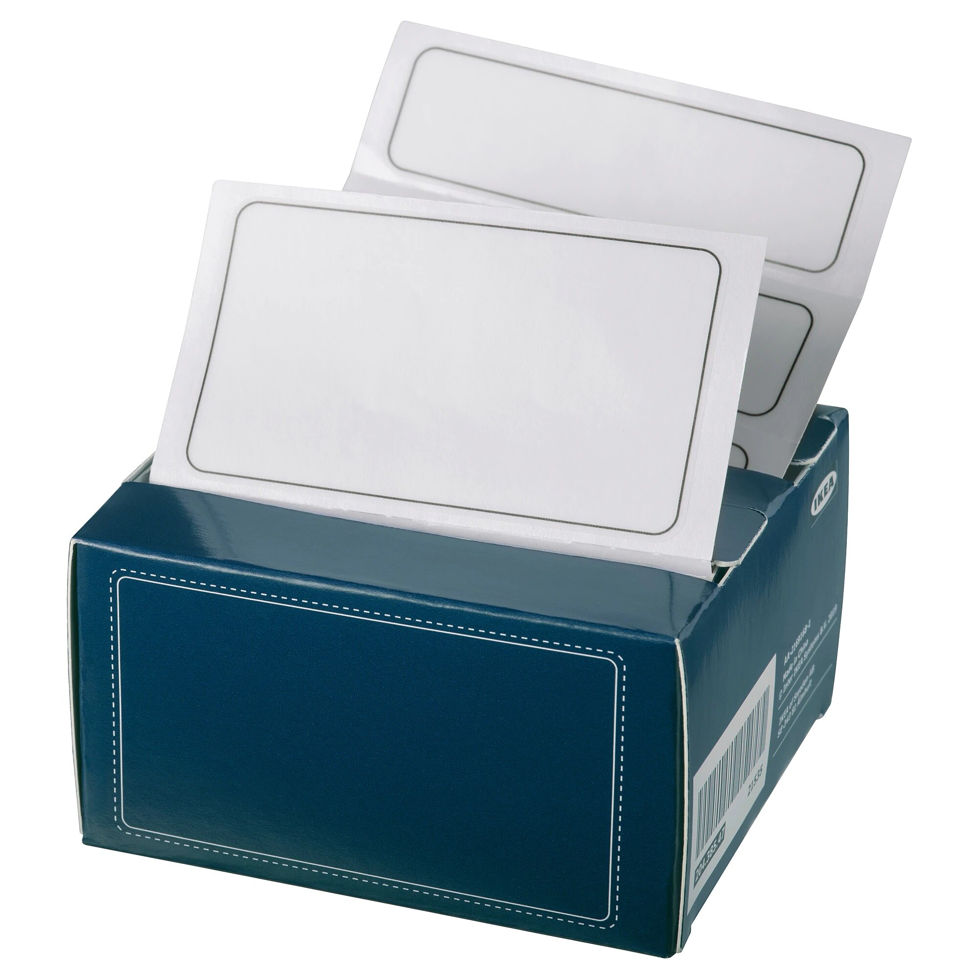 Set 50 etichete autocolante, lavabile, reutilizabile 8x5 cm / 8x2.5 cm, albe FMD361