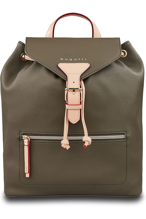 Дамска раница Bugatti, серия Ella, екологична кожа, маслинено зелено