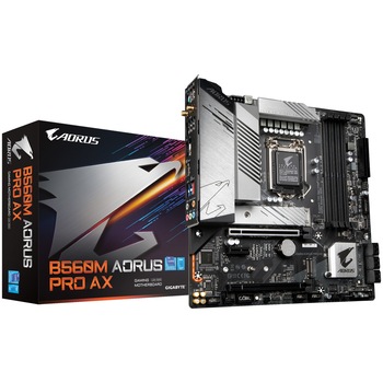 Placa de baza Gigabyte B560M AORUS PRO AX, Socket 1200 Placa de baza Gigabyte B560M AORUS PRO AX, Socket 1200