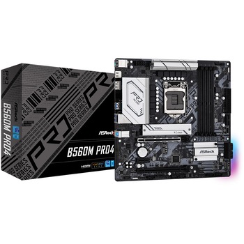 Placa de baza ASRock B560M PRO4, Socket 1200 Placa de baza ASRock B560M PRO4, Socket 1200