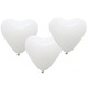 Set 25 baloane inima , alb , 25 cm