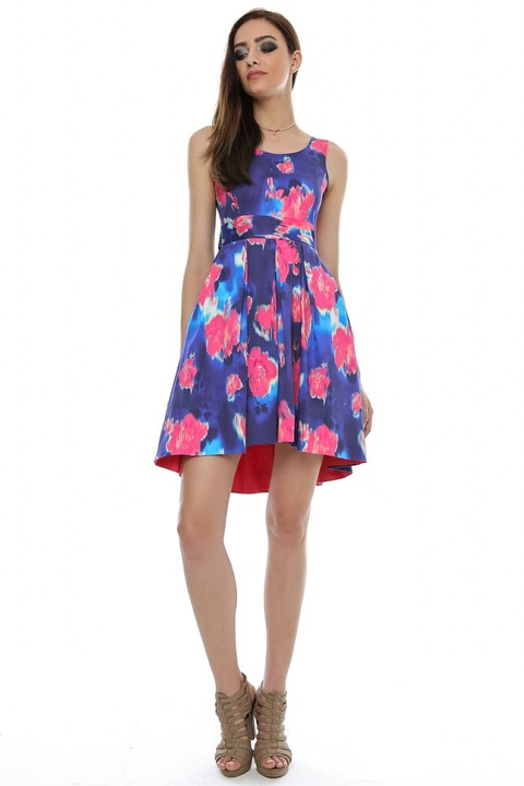 Rochie multicolora, ROH, de colectie, din bumbac